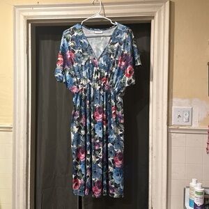 Floral V-Neck Dress